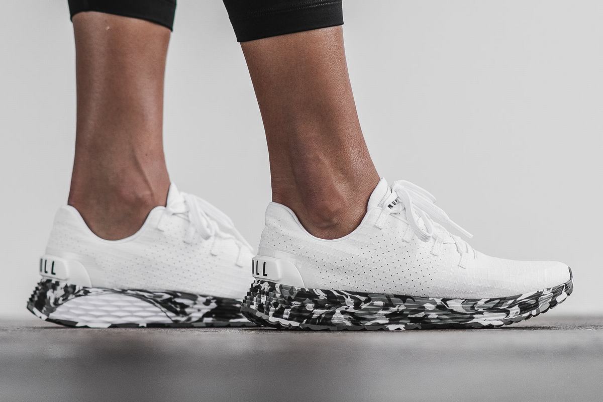 Nobull Ripstop Runner Women's Running Shoes White Grey | Australia (ZP5281)